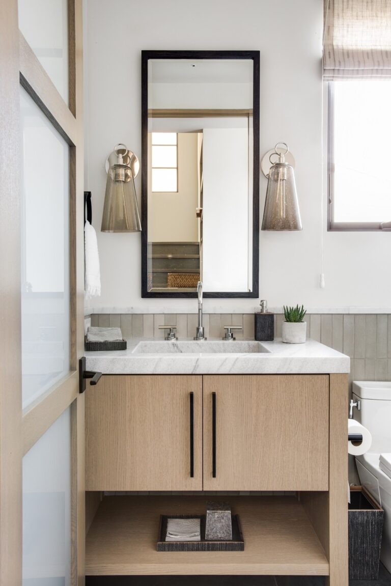 Marble Vanity with Integrated Sink