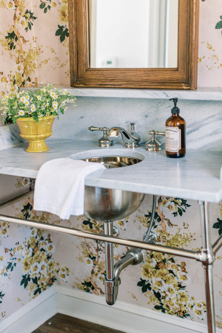 Colorful Marble Console Bath