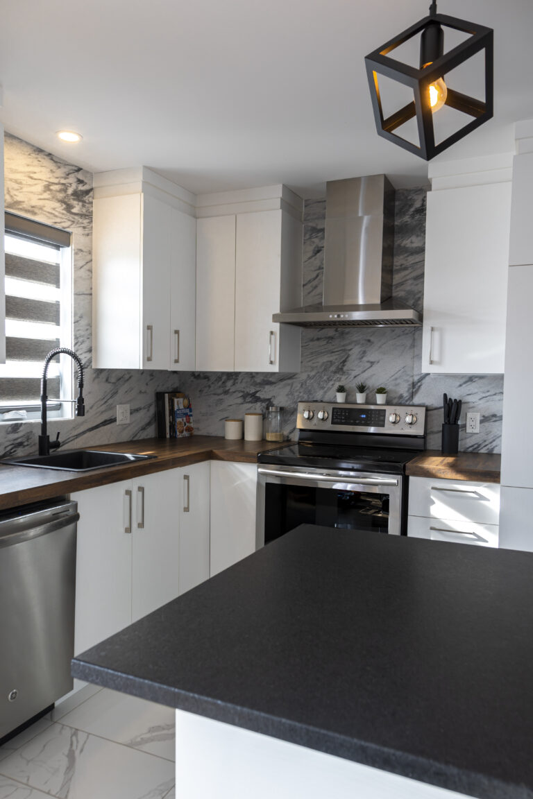 Black and White Modern Kitchen